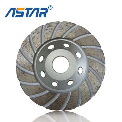 Turbo Flat Diamond Grinding Cup Wheel for Concrete Marble Granite Grinding