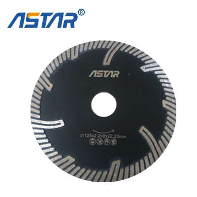 Diamond Turbo Saw Blade with Protected for Granite Cutting