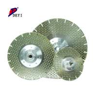 Electroplated diamond cutting disc for marble granite and ceramic stones