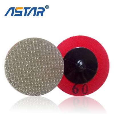 diamond circular triangle electroplated abrasive polishing disc