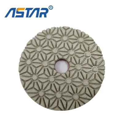 diamond 3 step wet polishing pad for marble